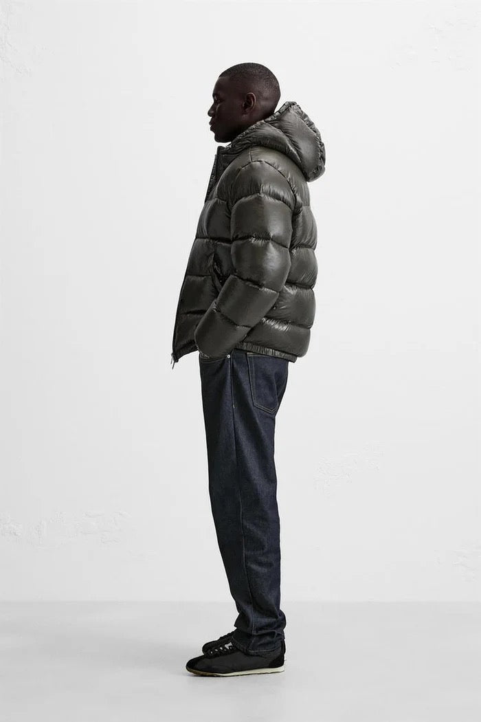 100% Daunen Pufferjacke