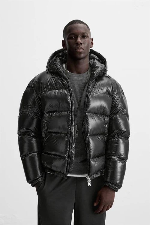 100% Daunen Pufferjacke