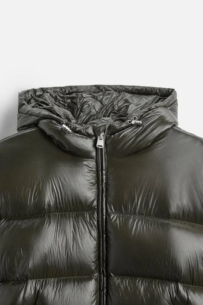 100% Daunen Pufferjacke