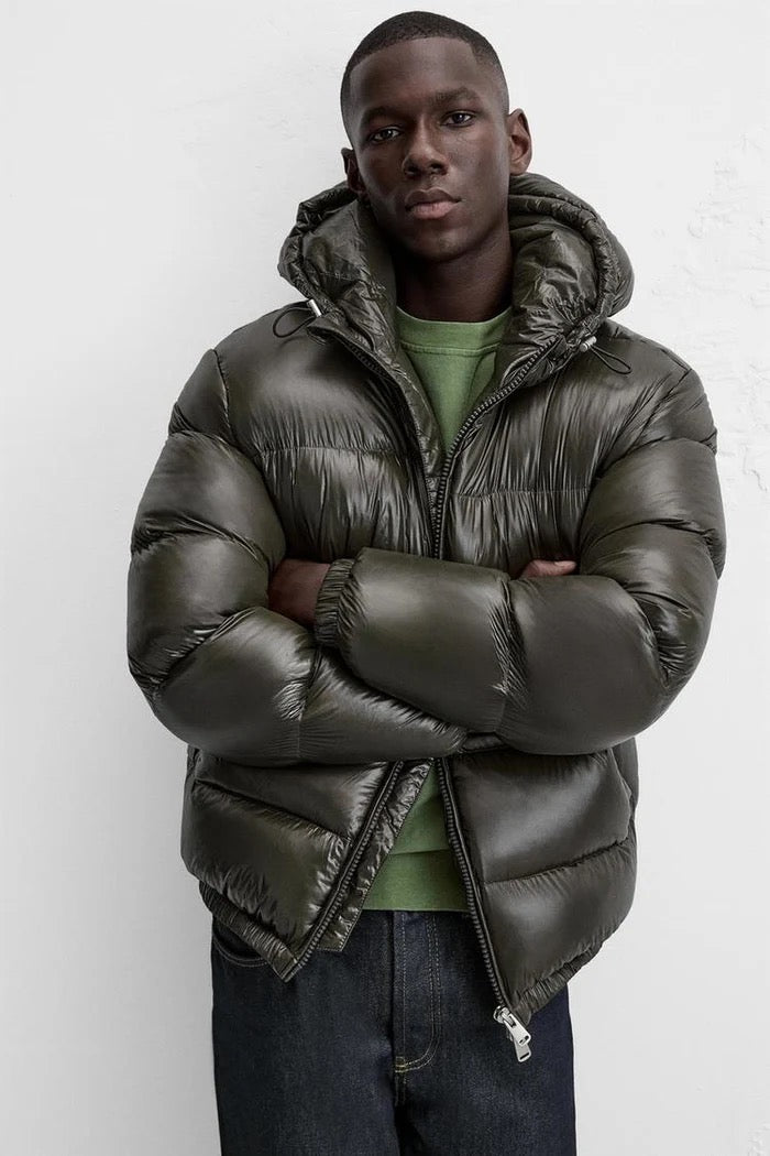 100% Daunen Pufferjacke